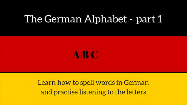The German Alphabet Part 1 – Say the ABC & Spell Your Name in German