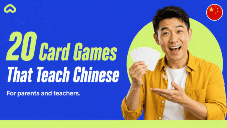 Chinese A1 teach vocabulary with 20 word-card games
