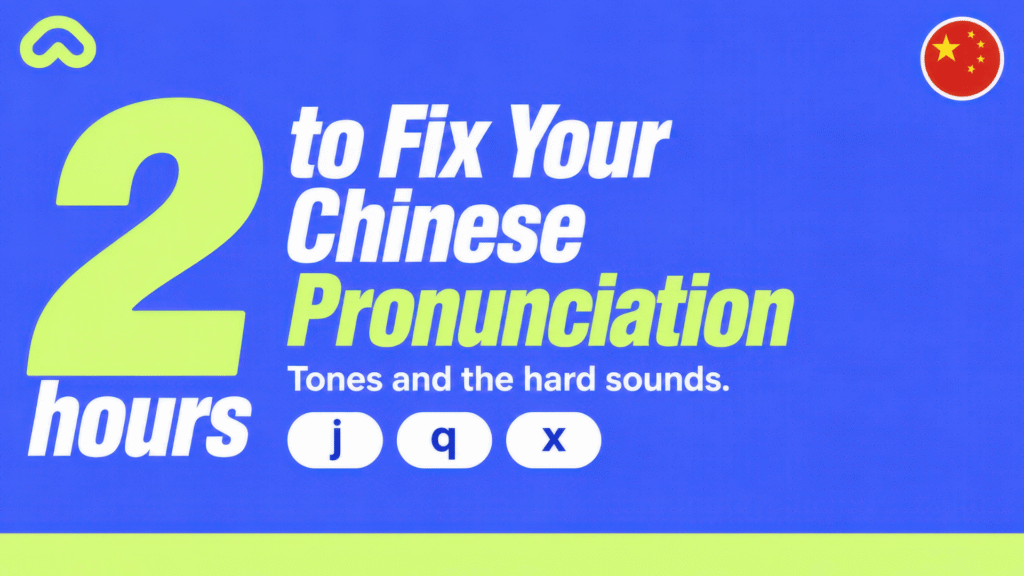 Fix your Chinese pronunciation: pinyin the way natives hear it