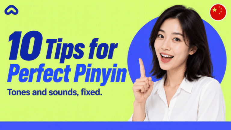 Chinese A1: master pinyin pronunciation in under an hour