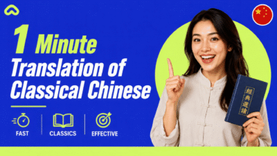 Classical Chinese C1: translate texts in one minute