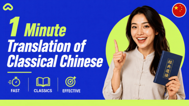 Classical Chinese C1: translate texts in one minute